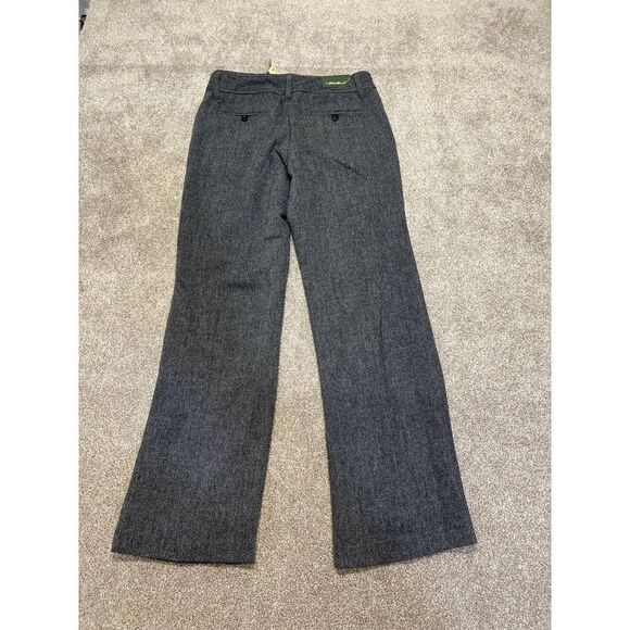 Eddie Bauer Vashon fit trouser womens 6  twill vashn gray wool blend nwt - Picture 12 of 12
